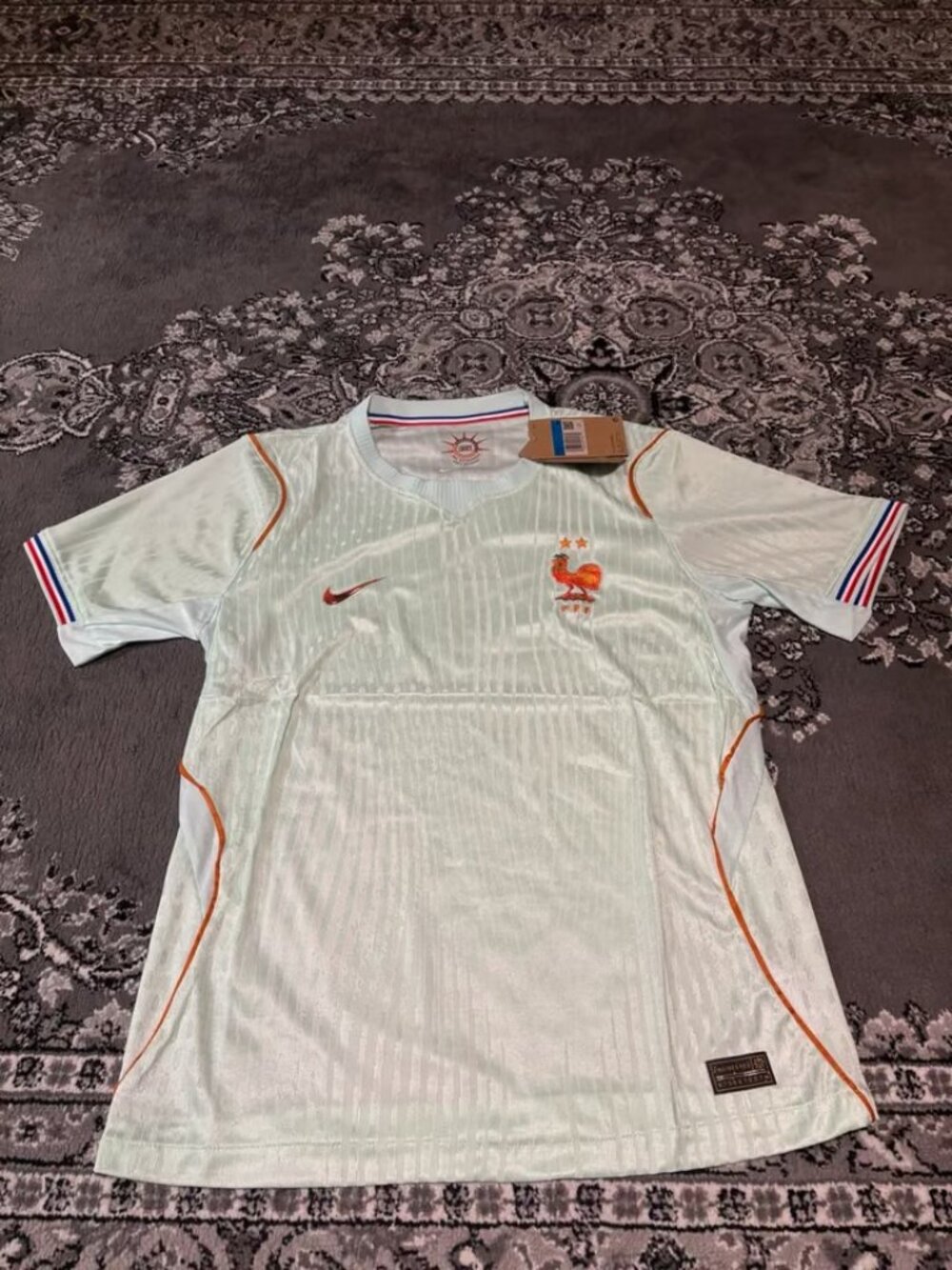 Nike France National Team Away Jersey — Mint Blue, Size M